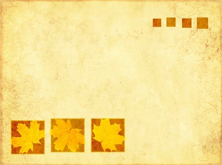 simsearch:400-04544818,k - Grunge background with maple leaves Photographie de stock - Aubaine LD & Abonnement, Code: 400-04173823