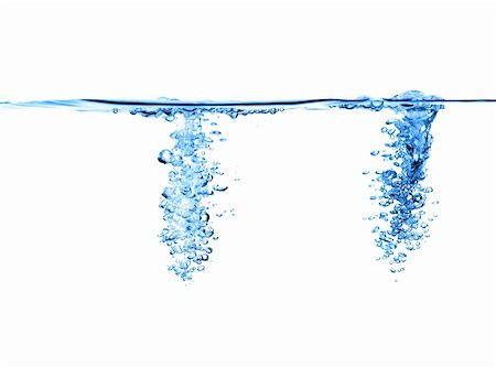 air in water isolated on white background Stock Photo - Budget Royalty-Free & Subscription, Code: 400-04173923