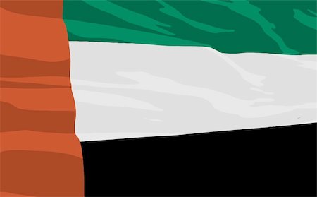 simsearch:841-02924609,k - Vector flag of United Arab Emirates Stock Photo - Budget Royalty-Free & Subscription, Code: 400-04185486