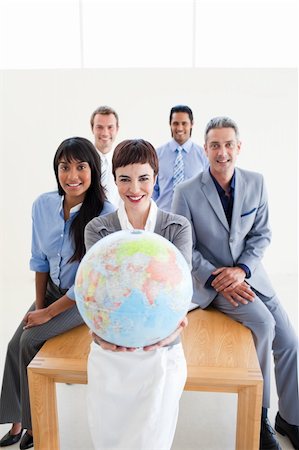 simsearch:400-04113367,k - Successful multi-ethnic business partners in the office Stock Photo - Budget Royalty-Free & Subscription, Code: 400-04187925