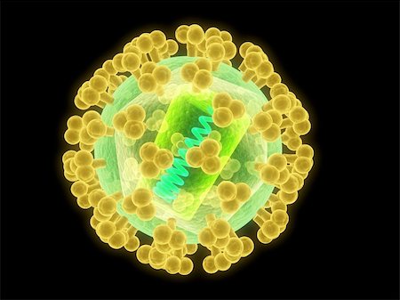 3d rendered illustration of an isolated hi virus Stock Photo - Budget Royalty-Free & Subscription, Code: 400-04189436
