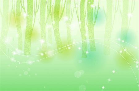 simsearch:400-04701752,k - Green Tree background,  illustration layered file. Photographie de stock - Aubaine LD & Abonnement, Code: 400-04180315