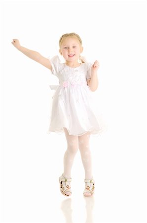 Little girl. Isolated over white. Stock Photo - Budget Royalty-Free & Subscription, Code: 400-04181817