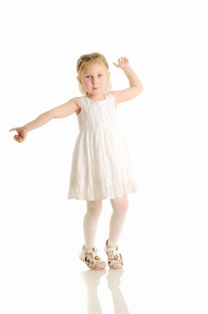 Little girl. Isolated over white. Stock Photo - Budget Royalty-Free & Subscription, Code: 400-04181819