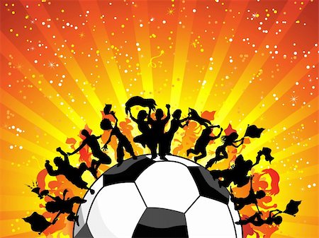 simsearch:400-05118638,k - Huge Crowd Celebrating Soccer Game. Editable Vector Image Stock Photo - Budget Royalty-Free & Subscription, Code: 400-04194858