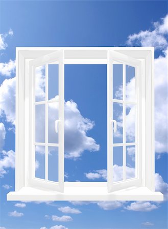 simsearch:400-07820254,k - Conceptual image - window in sky Stock Photo - Budget Royalty-Free & Subscription, Code: 400-04196826
