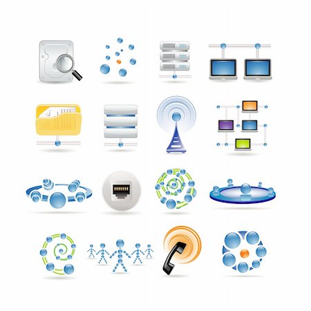 server connection icon - connection and Internet icons Stock Photo - Budget Royalty-Free & Subscription, Code: 400-04199765
