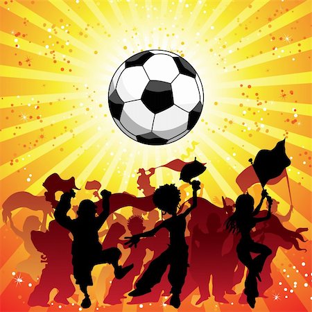 simsearch:400-05118638,k - Huge Crowd Celebrating Soccer Game. Editable Vector Image Stock Photo - Budget Royalty-Free & Subscription, Code: 400-04190738