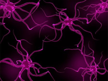 3d rendered close up of some nerve cells Foto de stock - Super Valor sin royalties y Suscripción, Código: 400-04191144