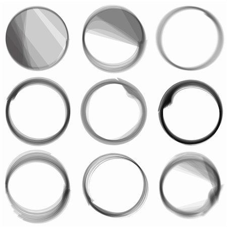 Vector - Series of hand drwn ink circles. Stock Photo - Budget Royalty-Free & Subscription, Code: 400-04205722