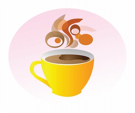simsearch:400-04414723,k - nice illustration - make a break and take one cup of coffee Foto de stock - Super Valor sin royalties y Suscripción, Código: 400-04206943