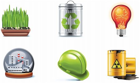 protection pictogram - Set of the ecology and industry related icons Stock Photo - Budget Royalty-Free & Subscription, Code: 400-04207592