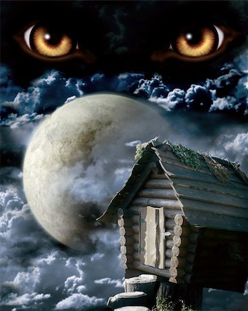 simsearch:400-03936196,k - Dark series - full moon. Horror in night Stock Photo - Budget Royalty-Free & Subscription, Code: 400-04208587