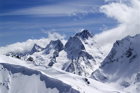 simsearch:400-04269017,k - Caucasus Mountains. Dombai. View from the top of Musa Achitara. Photographie de stock - Aubaine LD & Abonnement, Code: 400-04209724