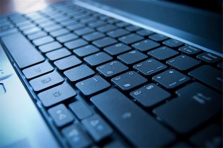 simsearch:400-04350023,k - Close up on a black keyboard of a laptop Stock Photo - Budget Royalty-Free & Subscription, Code: 400-04200128