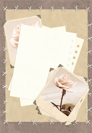 simsearch:400-05892111,k - Grunge background with notebook and photos Stock Photo - Budget Royalty-Free & Subscription, Code: 400-04200459