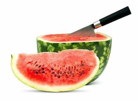 simsearch:400-04386768,k - Big red watermelon isolated on white background Stock Photo - Budget Royalty-Free & Subscription, Code: 400-04202834