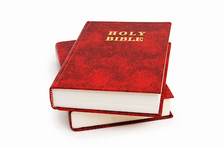 simsearch:400-05890930,k - Bible book isolated on the white background Stock Photo - Budget Royalty-Free & Subscription, Code: 400-04214157