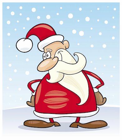 simsearch:400-06462885,k - Illustration of funny santa claus Stock Photo - Budget Royalty-Free & Subscription, Code: 400-04215106