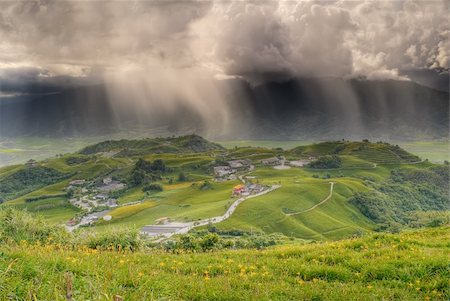 elwynn (artist) - Bad weather landscape of countryside with rain on hills in farm. Stock Photo - Budget Royalty-Free & Subscription, Code: 400-04215803