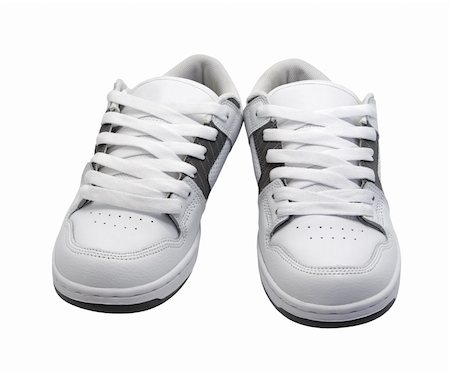 simsearch:400-07922607,k - Pair of sneakers isolated on white background Stock Photo - Budget Royalty-Free & Subscription, Code: 400-04216778