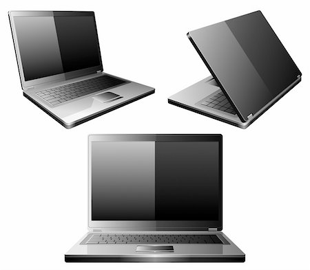 simsearch:400-04218243,k - Set of 3 laptops. Stock Photo - Budget Royalty-Free & Subscription, Code: 400-04218184