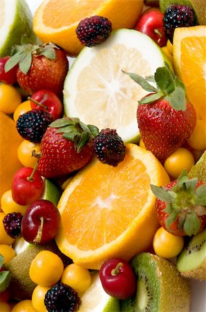 simsearch:400-05891431,k - beautiful assorted fruit over a white background Stock Photo - Budget Royalty-Free & Subscription, Code: 400-04219157