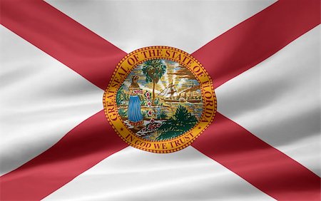 Large flag of Florida Photographie de stock - Aubaine LD & Abonnement, Code: 400-04219306