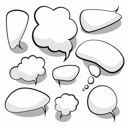 simsearch:400-04320168,k - Speech And Thought Bubbles Stock Photo - Budget Royalty-Free & Subscription, Code: 400-04219387