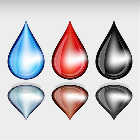 simsearch:400-05713485,k - Set of color drops.Illustration for your design. Stock Photo - Budget Royalty-Free & Subscription, Code: 400-04219847