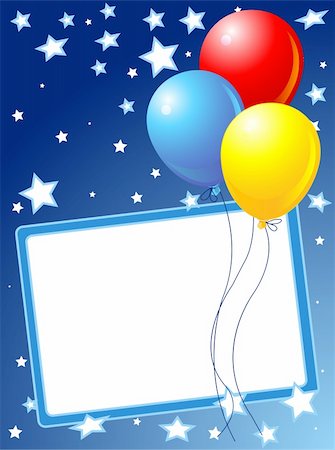 simsearch:614-05955439,k - Party balloons background with stars Stock Photo - Budget Royalty-Free & Subscription, Code: 400-04210413
