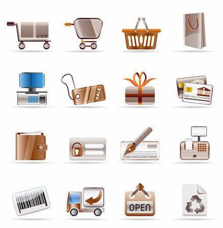 simsearch:400-05918076,k - Online Shop and web site icons - Vector Icon Set Stock Photo - Budget Royalty-Free & Subscription, Code: 400-04211345