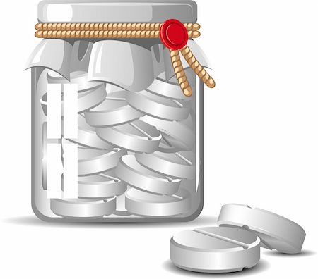 pills vector - Bottle of Pills over white. EPS 8, AI, JPEG Stock Photo - Budget Royalty-Free & Subscription, Code: 400-04211688