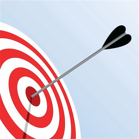 simsearch:400-04600474,k - vector illustration of an archery target Stock Photo - Budget Royalty-Free & Subscription, Code: 400-04212157