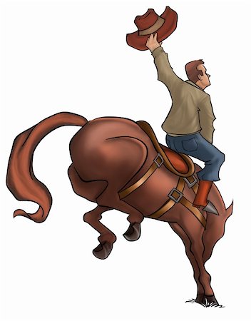 spur - cowboy in a horse jumping Stock Photo - Budget Royalty-Free & Subscription, Code: 400-04212795