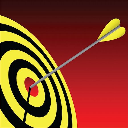 simsearch:400-04600474,k - vector illustration of an archery target Stock Photo - Budget Royalty-Free & Subscription, Code: 400-04225983