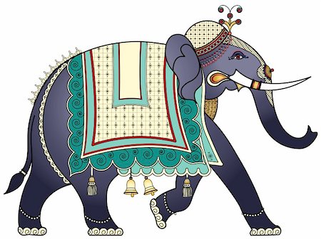 decorated asian elephants - Decorated Indian elephant Stock Photo - Budget Royalty-Free & Subscription, Code: 400-04226025
