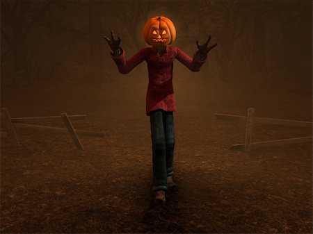 simsearch:400-04259157,k - 3d illustration of a Halloween pumpkin man Stock Photo - Budget Royalty-Free & Subscription, Code: 400-04227527