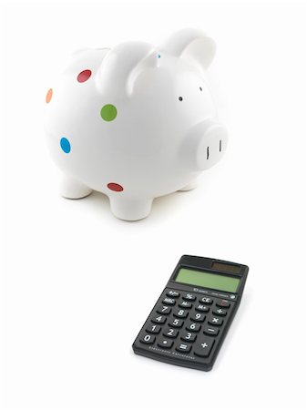 simsearch:400-06077471,k - A piggy bank isolated against a white background Stock Photo - Budget Royalty-Free & Subscription, Code: 400-04227878