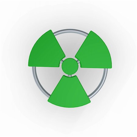 simsearch:400-06100945,k - green nuclear symbol  - 3d illustration Stock Photo - Budget Royalty-Free & Subscription, Code: 400-04228160