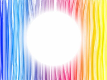 Vector - Abstract Rainbow Lines Background with White Circle Stock Photo - Budget Royalty-Free & Subscription, Code: 400-04228287