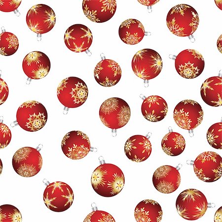 simsearch:400-05701670,k - Beautiful vector Christmas (New Year) seamless background for design use Stock Photo - Budget Royalty-Free & Subscription, Code: 400-04228312