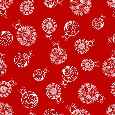 simsearch:400-05701670,k - Beautiful vector Christmas (New Year) seamless background for design use Stock Photo - Budget Royalty-Free & Subscription, Code: 400-04228313
