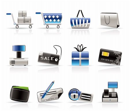 simsearch:400-05918076,k - Online Shop Icons Vector Icon Set Stock Photo - Budget Royalty-Free & Subscription, Code: 400-04228341