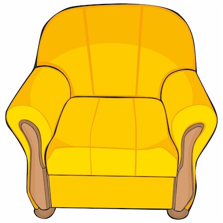 royal sofa - fully editable vector illustration of isolated colored armchair Stock Photo - Budget Royalty-Free & Subscription, Code: 400-04228590