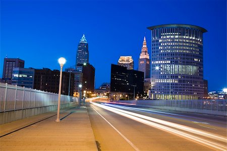 Traffic in Cleveland,Ohio, USA. Stock Photo - Budget Royalty-Free & Subscription, Code: 400-04228671