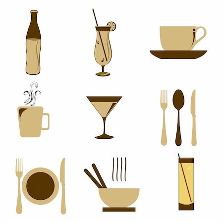 illustration of food icon on isolated background Stock Photo - Budget Royalty-Free & Subscription, Code: 400-04228942