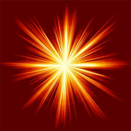 Square red orange explosion of light. Linear gradients, no transparencies. Stock Photo - Budget Royalty-Free & Subscription, Code: 400-04220128