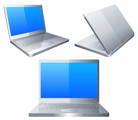 simsearch:400-04218243,k - Set of 3 laptops. Stock Photo - Budget Royalty-Free & Subscription, Code: 400-04220380