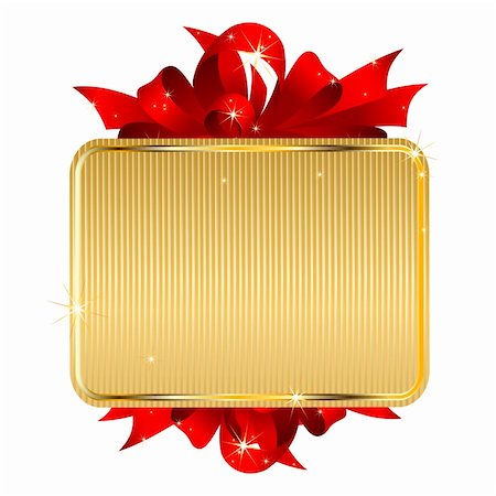 scrapbook cards christmas - gold tag, this illustration may be useful as designer work Stock Photo - Budget Royalty-Free & Subscription, Code: 400-04221824